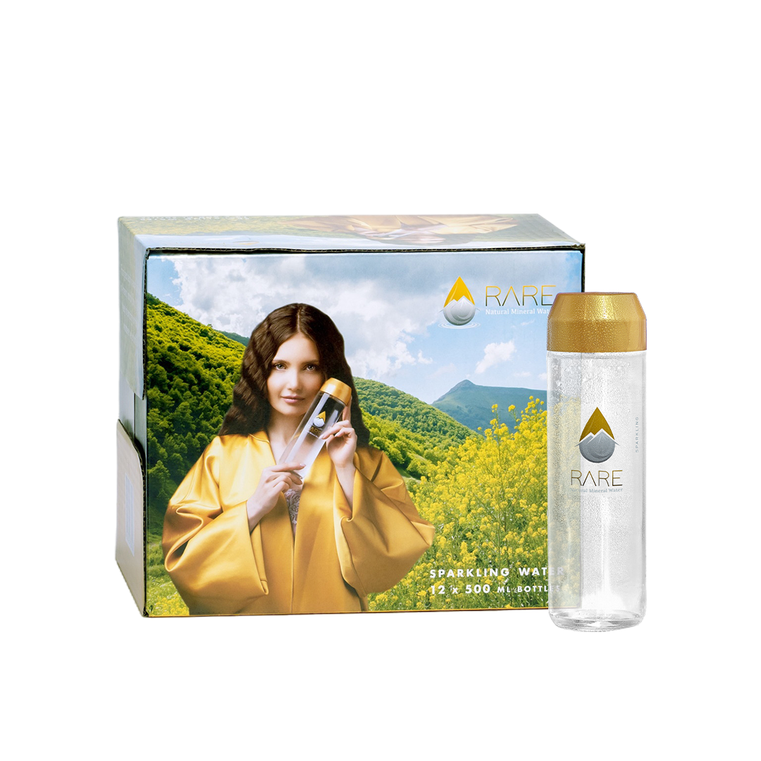 Natural Mineral Sparkling Water 500ml - Glass