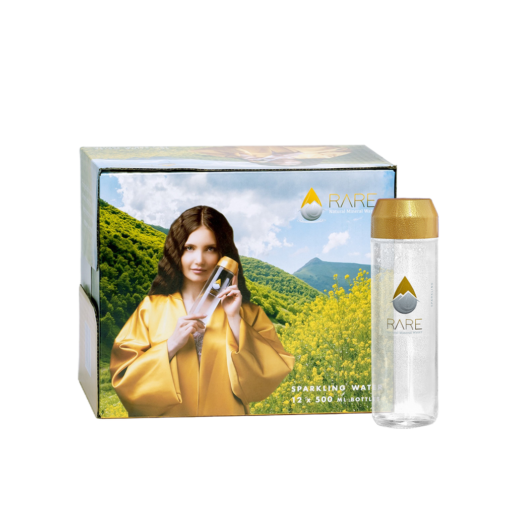 Natural Mineral Sparkling Water 500ml - Glass