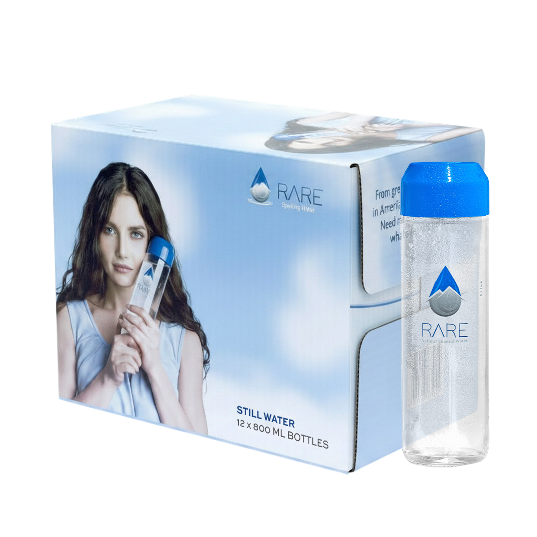 Water Natural Mineral Spring Water 800ml - Glass